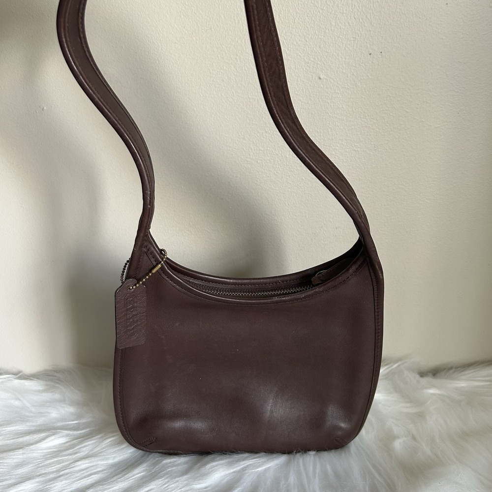 Coach Ergo 9020 Brown Glovetanned‎ Leather Small Hobo Shoulder Bag Good